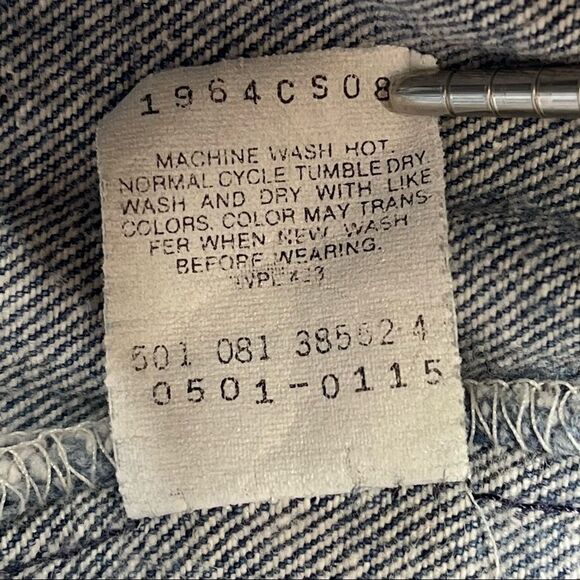 39w 80s USA Vintage Levi’s 501 jeans - Picture 4 of 10